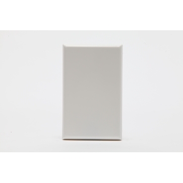600 Series, Cover Plate, Blank, White