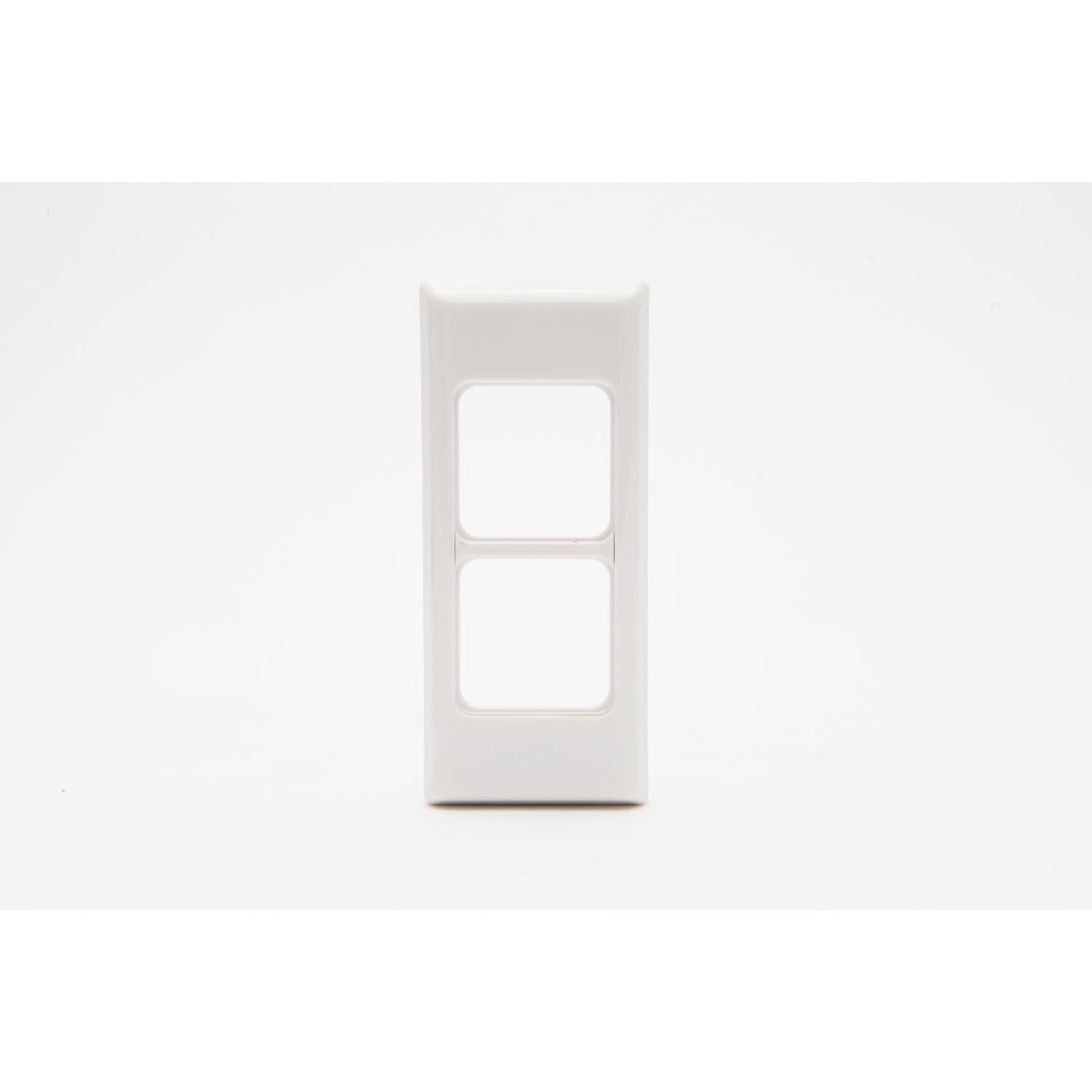 PDL 600 Series - Grid + Cover Architrave Switch 2-Gang - White