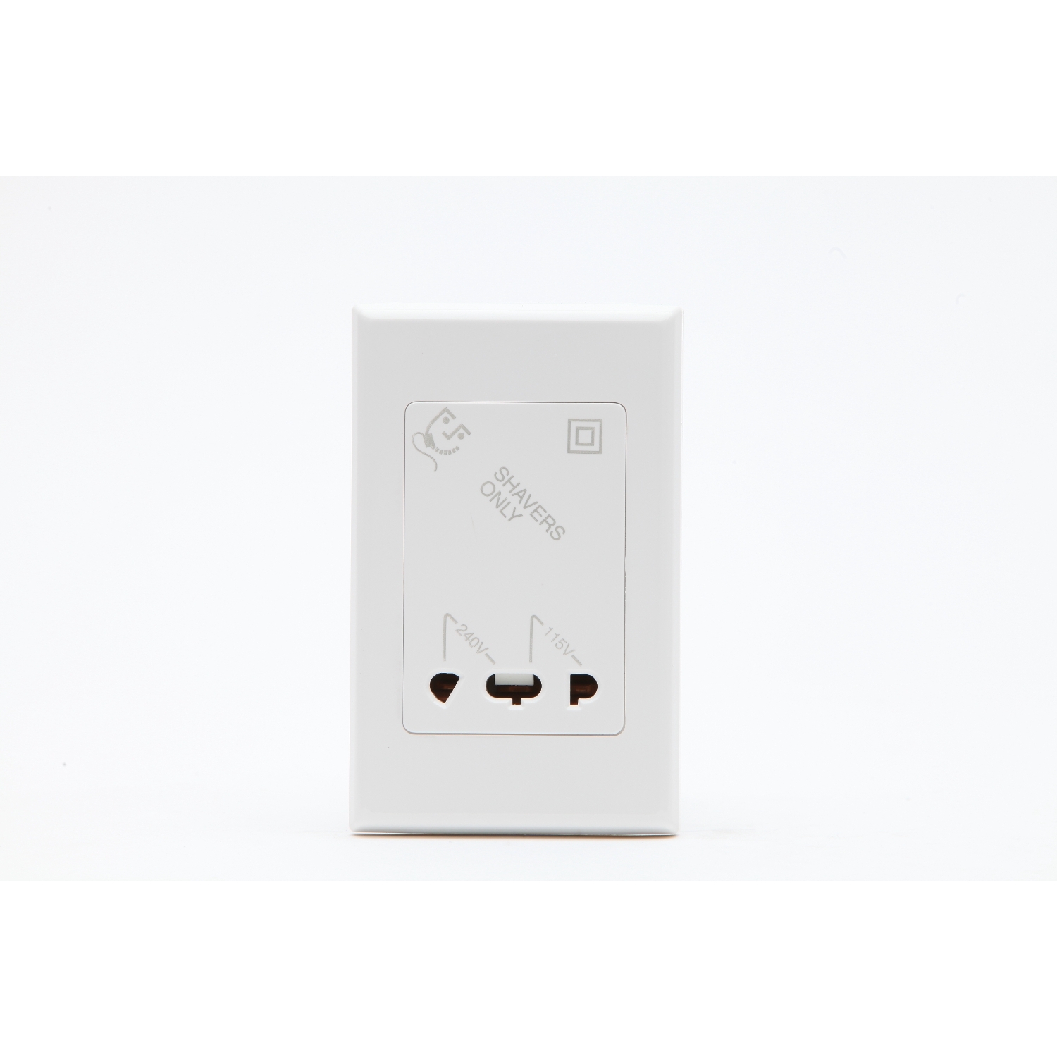 PDL 600 Series - Universal Shaver Socket Outlet Vertical - White