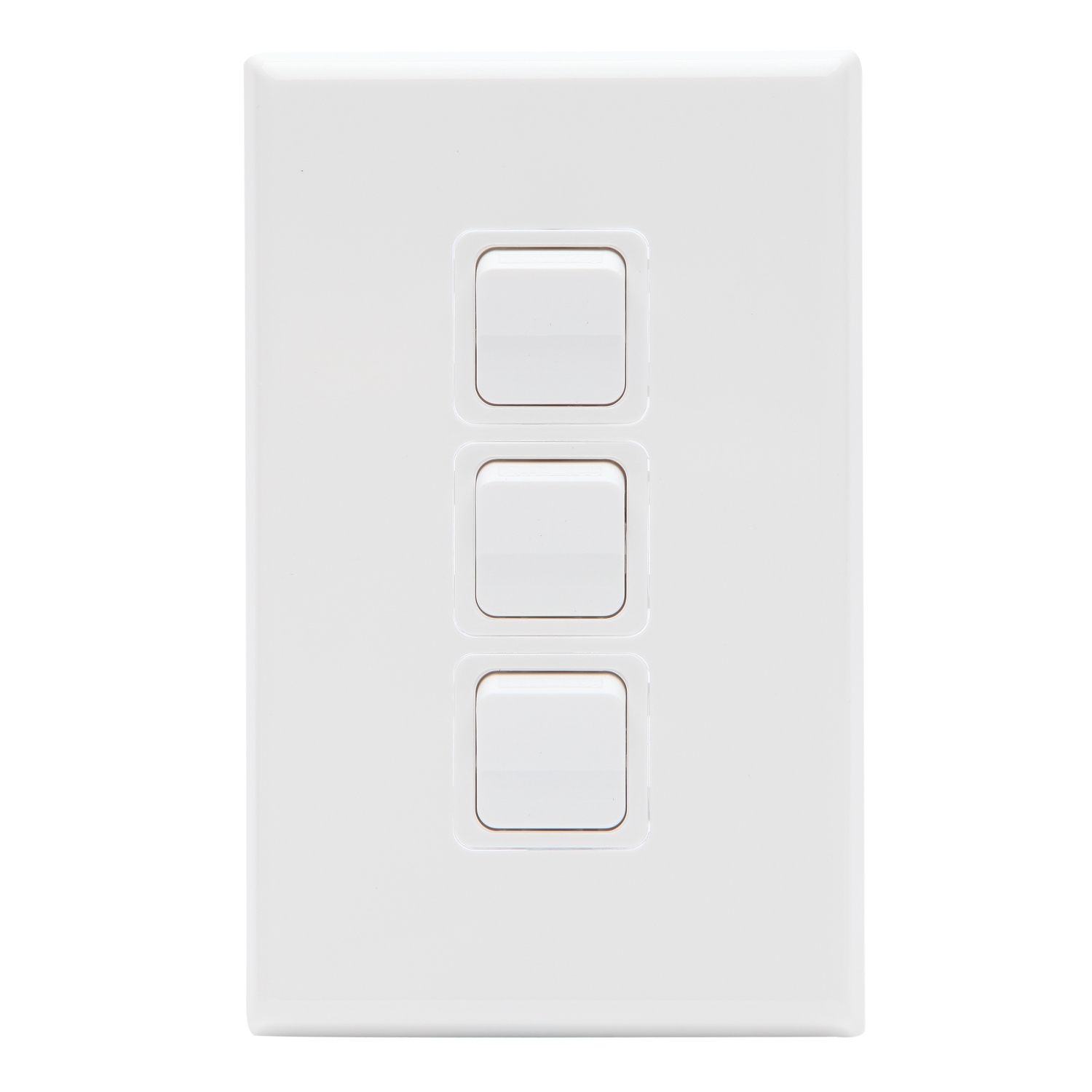 PDL 600 Series - Switch, 20A 16AX 3-Gang - White