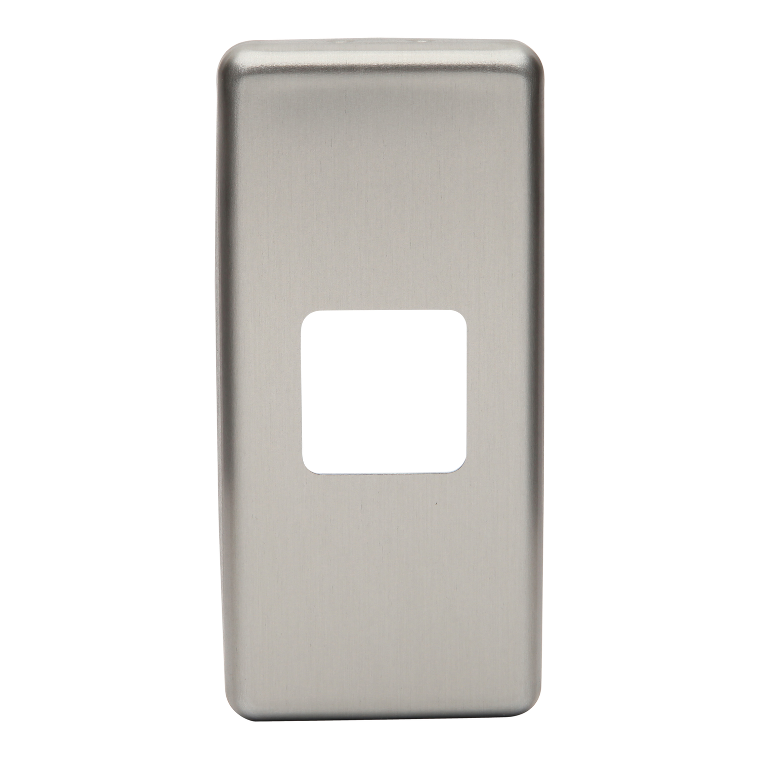 Switch Cover Plate; Metal, For Worktop 1-Apature Switch, Brushed Bronze