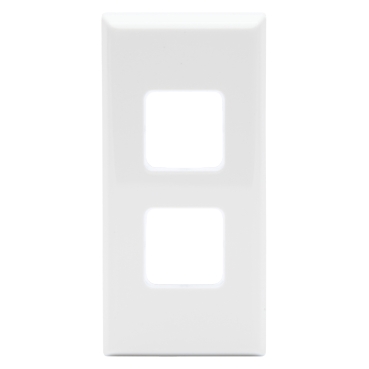 600 Series, Grid + Cover Plate Worktop Switch, 2-Gang