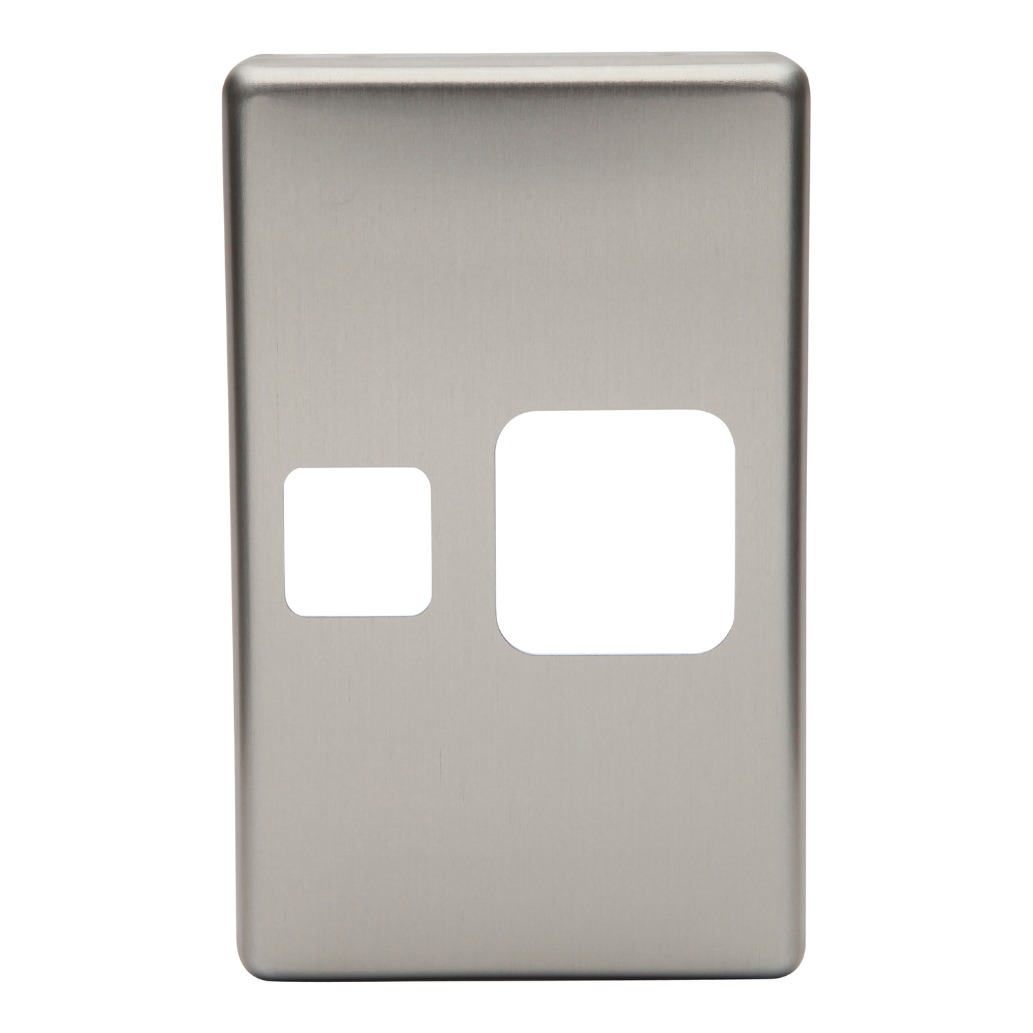 PDL 600 Series - Cover Plate Switched Socket Vertical - Brushed Bronze