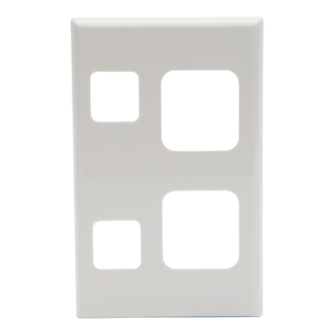 600 Series, Cover Plate Double Switched Socket, Vertical