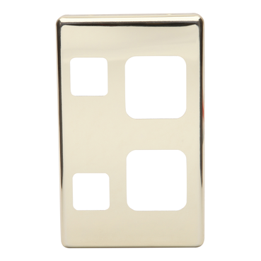 600 Series, Cover Plate Double Switched Socket, Vertical