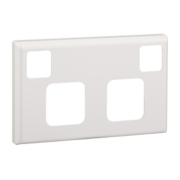 600 Series, Cover Plate, Double Switched Socket, Horizontal