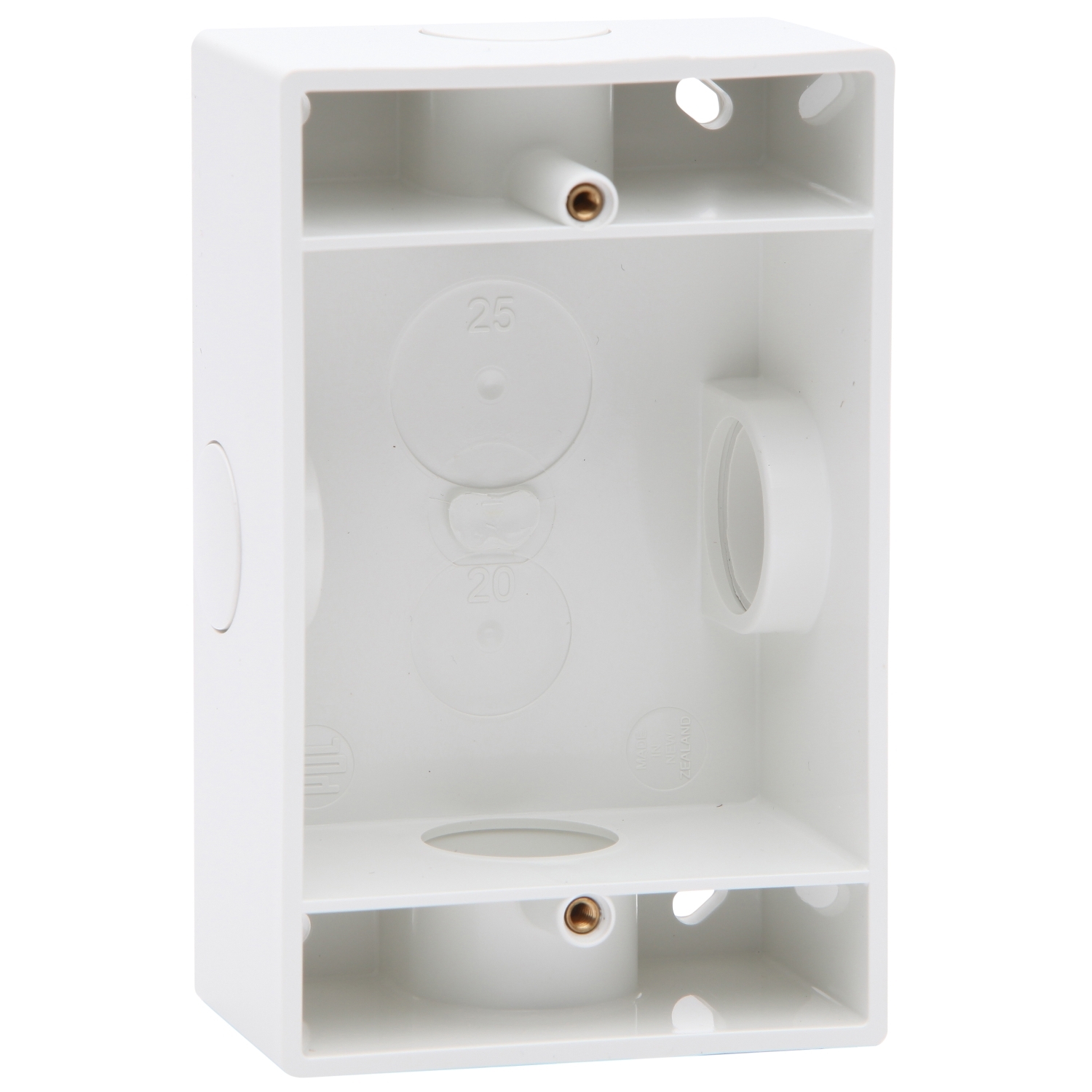 PDL Double Insulated Mounting Block 37mm - White