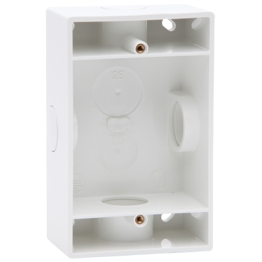 PDL General Accessories, Double Insulated Mounting Block, 37mm, White