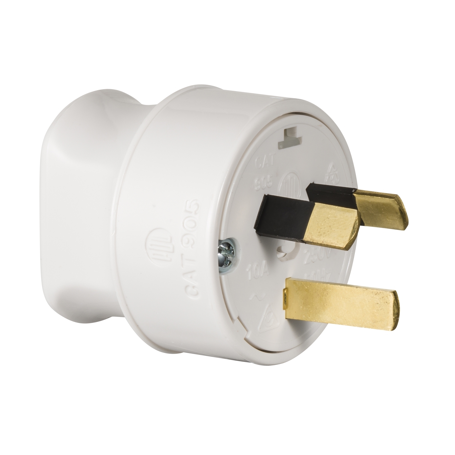 PDL 900 Series - Plug 15A Back-Entry 3-Pin Rewirable - White