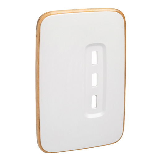 PDL Iconic Essence - Cover Plate USB Charger 3-Gang - Arctic White