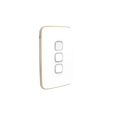 Iconic, Essence Cover Plate Switch, 3-Gang