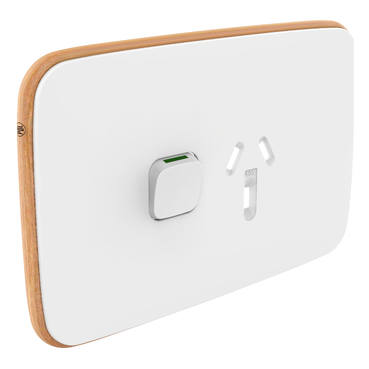 Iconic, Essence Cover Plate Switched Socket, Horizontal, Arctic White