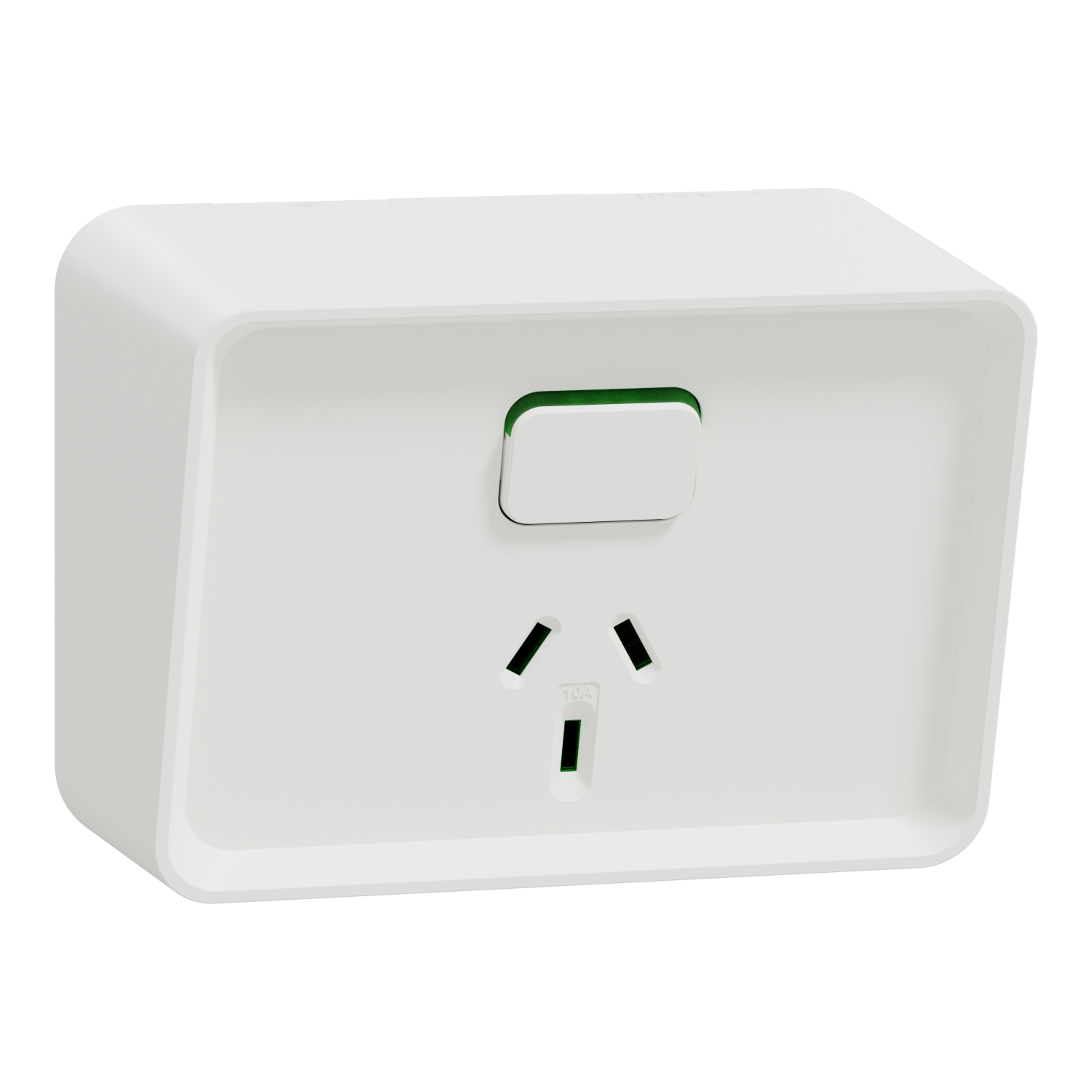 PDL Iconic Outdoor, Socket Switch Horizontal Single, 10A 250V