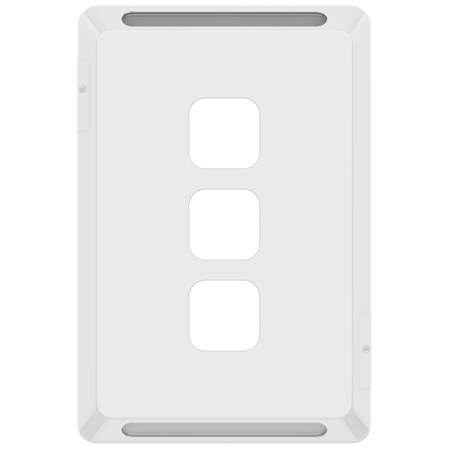 PDL Pro Series - Grid + Cover Plate Switch 3-Gang - White