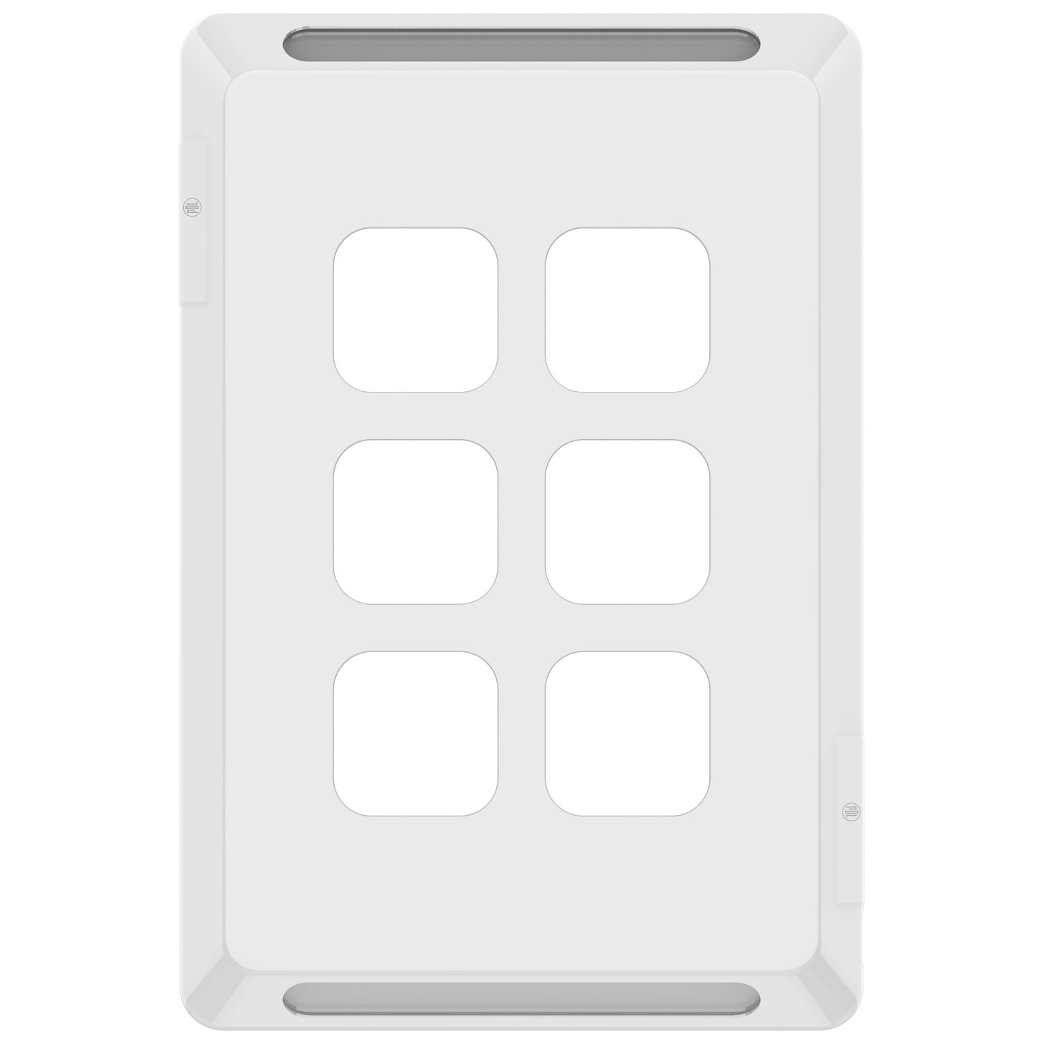 PDL Pro Series - Grid + Cover Plate Switch 6-Gang - White