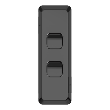 Pro Series, 2 Switches, Architrave, Vertical, 1 Or 2 Way, 10AX