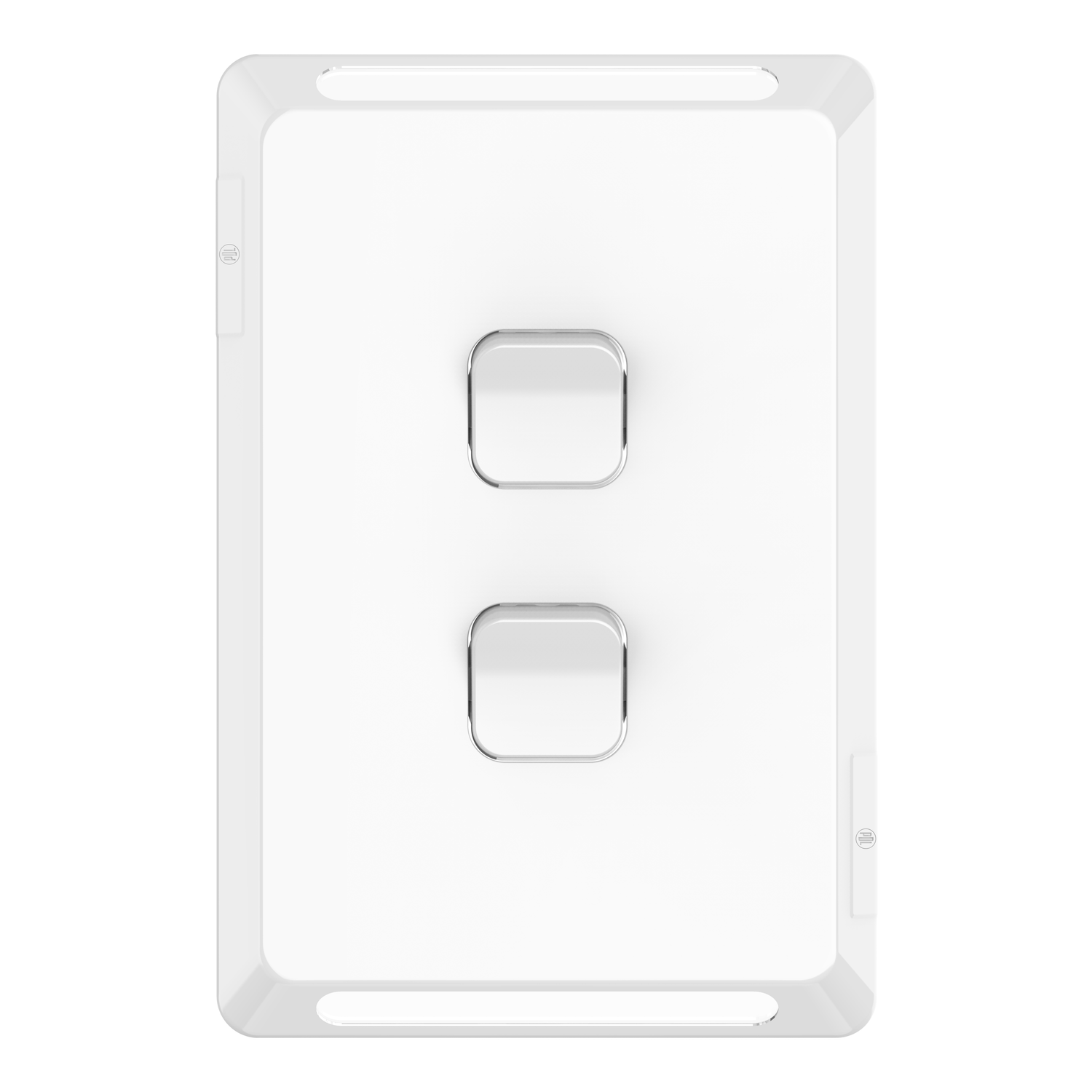 PDL Pro Series - Cover Plate Switch 20A 2-Gang - White