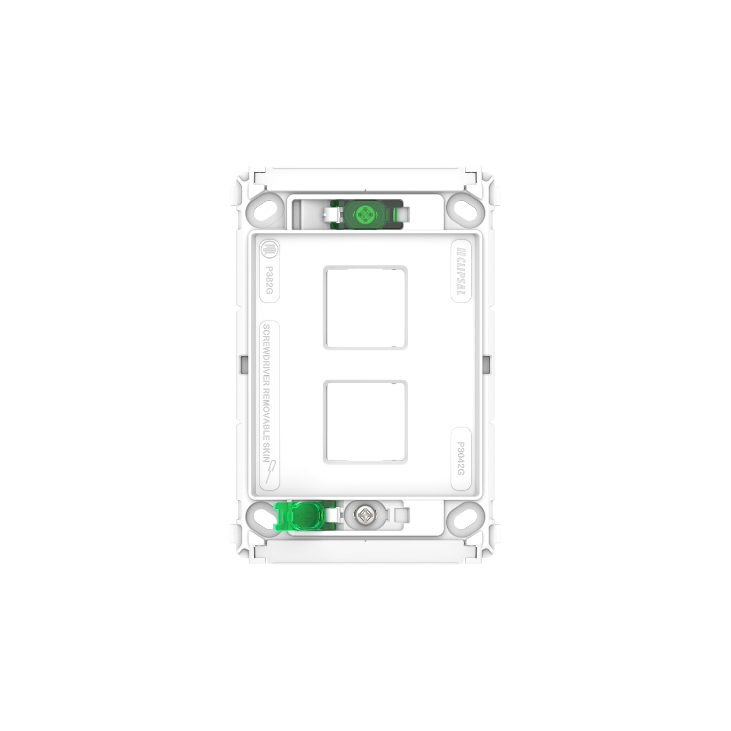 PDL Pro Series - Grid Plate Switch 2-Gang