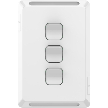 Pro Series, 3 Switches, Vertical, 1 Or 2 Way, 20A / 16AX
