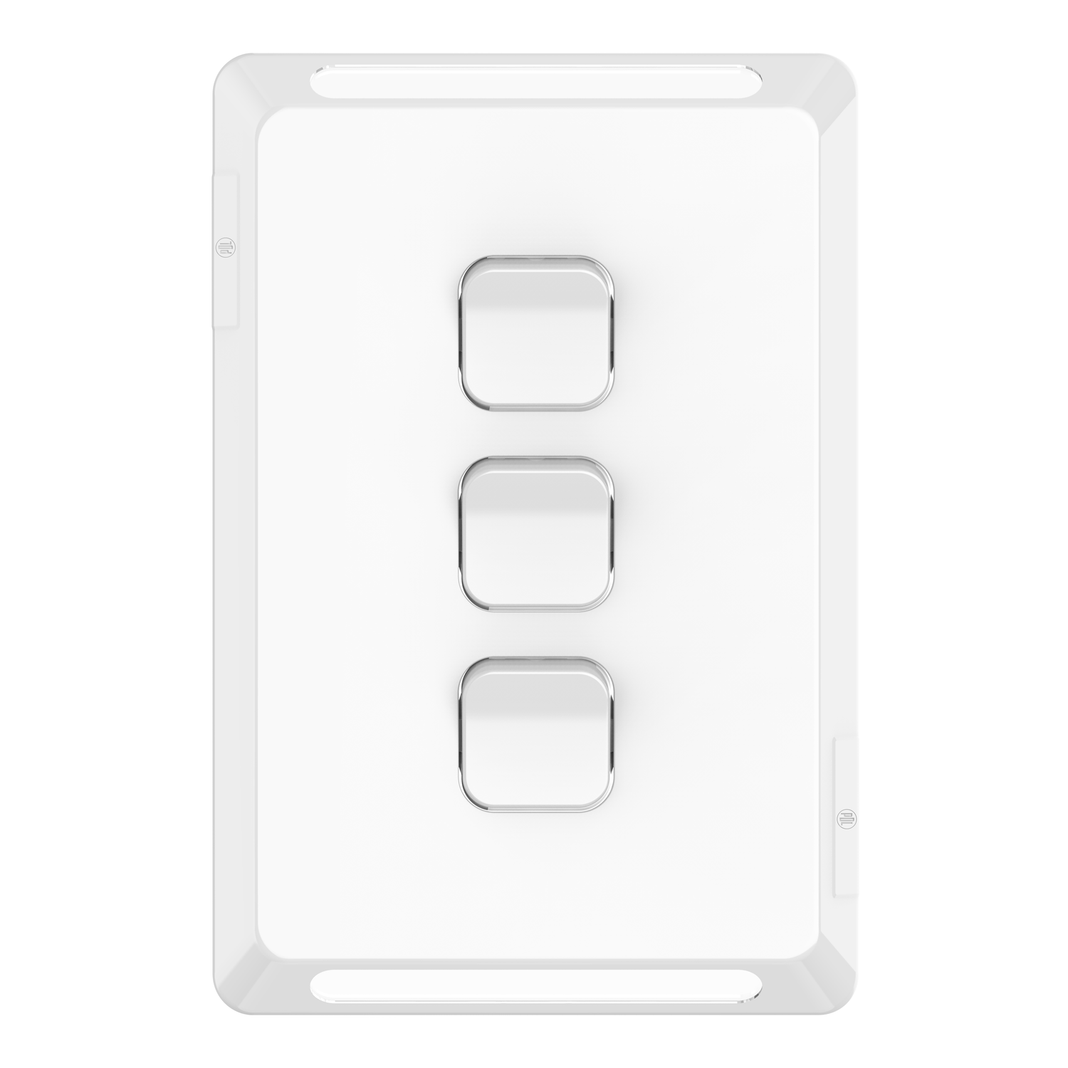 PDL Pro Series - Cover Plate Switch 20A 3-Gang - White