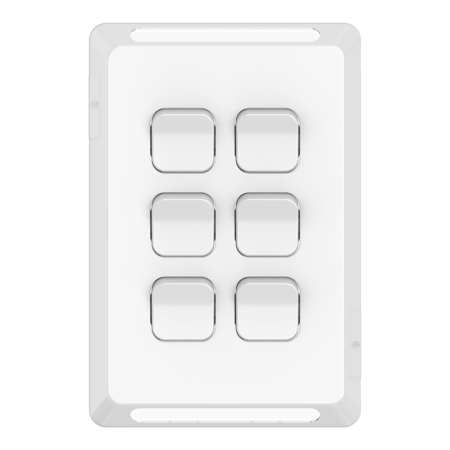 PDL Pro Series - Cover Plate Switch 20A 6-Gang - White