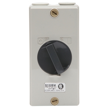 Enclosed Main Switch - S Series - 32A - 240VAC - 50 Hz - 1P