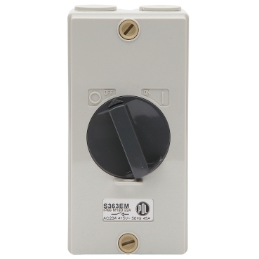 1-Way Enclosed Main Switch; 63A, 415VAC, 50 Hz, 3P