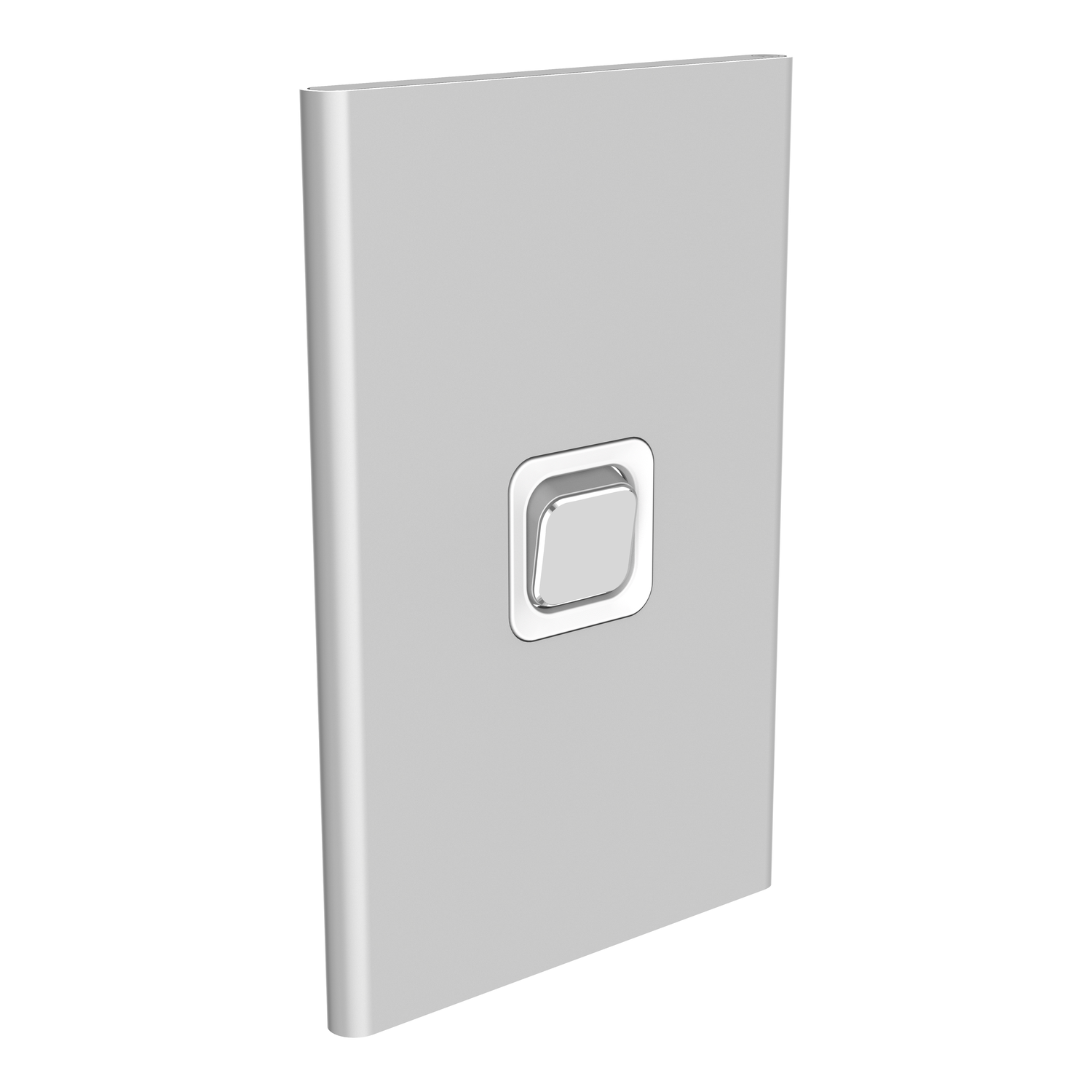 PDL Iconic Styl - Cover Plate Switch 1-Gang - Silver