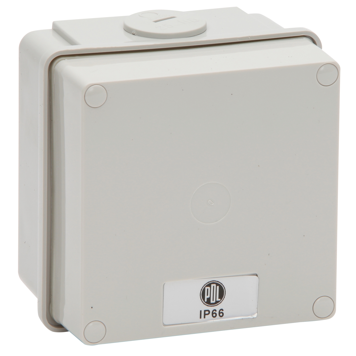 PDL Utility Box Shallow + Lid 1-Gang IP66 - Grey