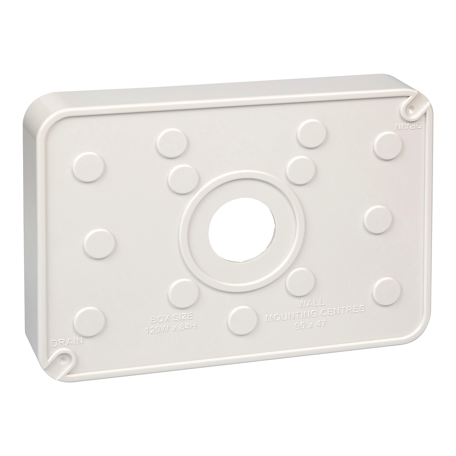 PDL WP Series - Enclosure Shallow Surface Mount 2-Gang 20mm Deep - Grey