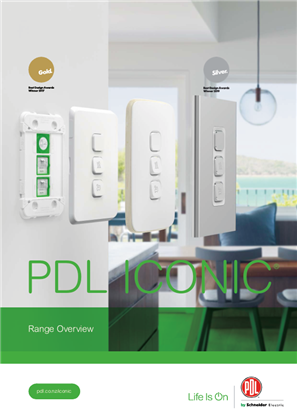 PDL Iconic brochure outlining product range, features and benefits and specifications