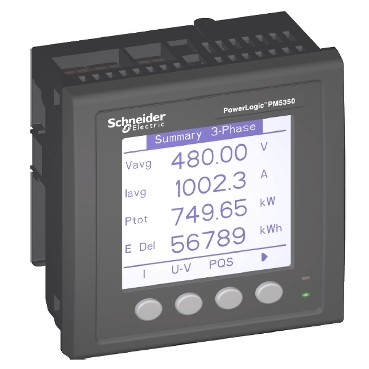 PM5350 Monitoring system Schneider Electric Kompakte, allsidige målere for energikostnader og grunnleggende nettverksstyring.