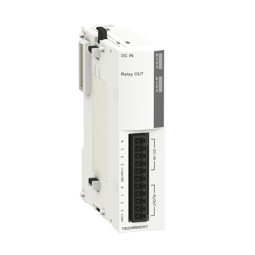 Tm2dmm8drt Discrete I O Module Modicon M238 Logic Controller 4 Inputs 24 V Dc 4 Outputs Relay 1 Terminal Block Schneider Electric Global