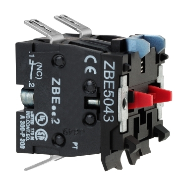 Harmony XB4/XB5 érintkező blokk, 2NC, nagyteljesítményű, 10A, Faston csatlakozó ZBE5043