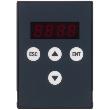 Soft start - soft stop units Altistart 22 - Remote display terminal - front view