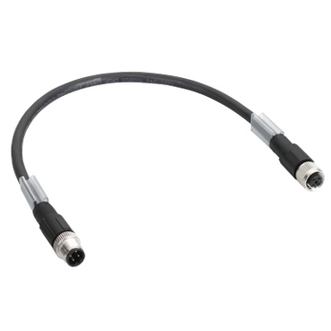Modicon TM7 kiegészítő, TM7 busz kábel, egyenes, M12-B, papa - mama,0.3m TCSXCN1M1F03E