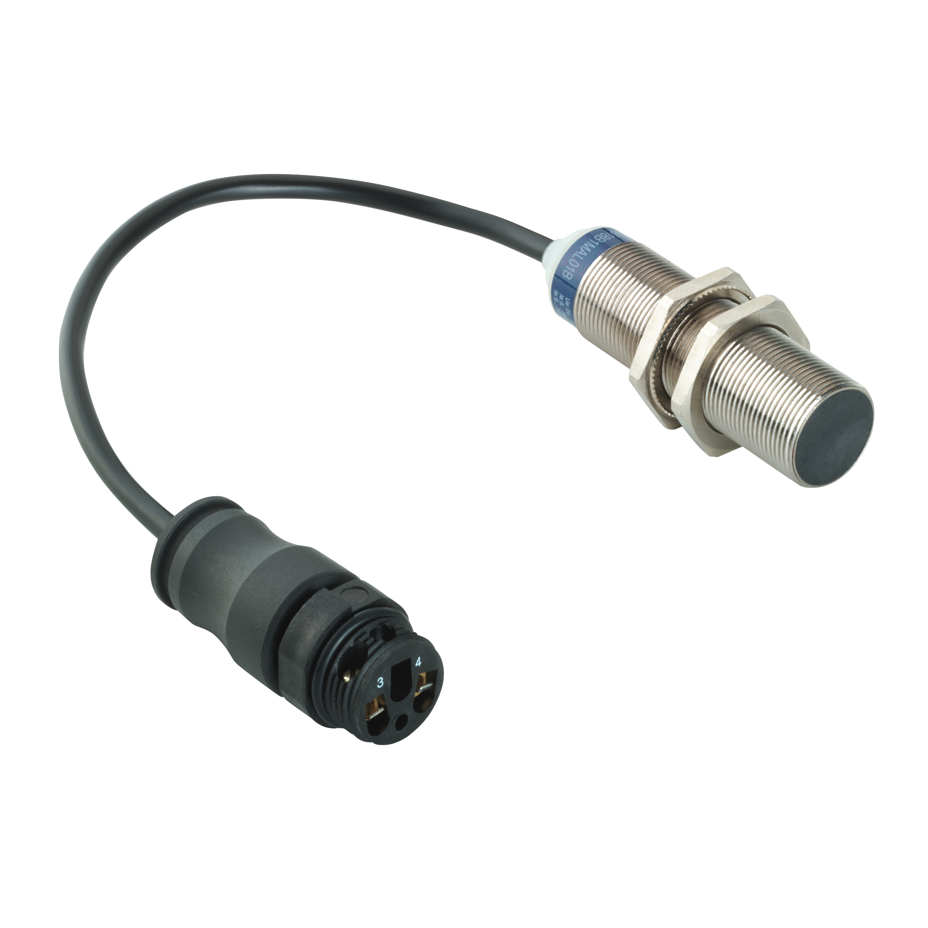 Inductive proximity sensors XS, inductive sensor XS6 M18, L62mm, brass, Sn8mm, 24...240VAC/DC, term. 0.15 m