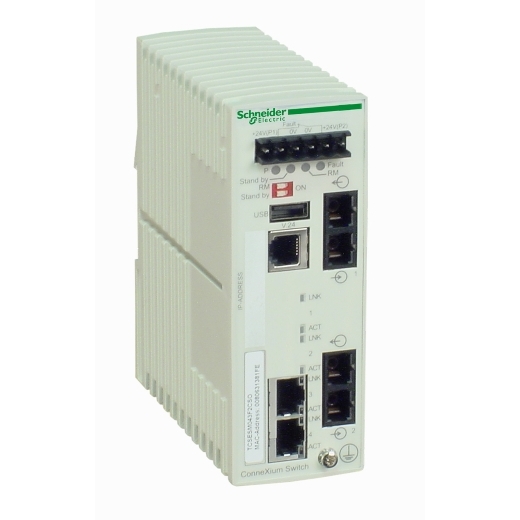 Tcsesm043f2cs0 Connexium Managed Switch 2 Ports For Copper 2 Ports For Fiber Optic Single Mode Schneider Electric Global