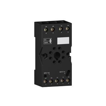 Socket, contact terminal arrangement mixed for universal relay RUZ C2M