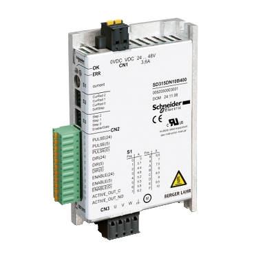 Lexium SD3 3f léptetőmotor hajtás, 10 A, impulzus/irány interfész, 24…48 VDC SD315DN10B400