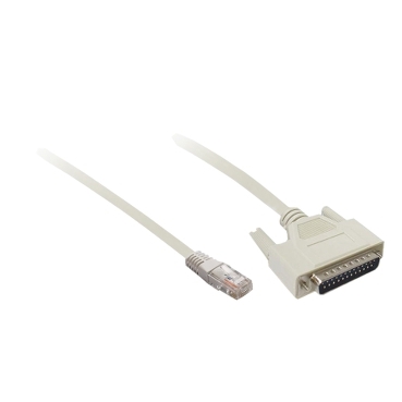 Preventa XPS MC csatlakozó kábel, Modbus, RJ45 - SUB-D25, 0,3m XPSMCSCY