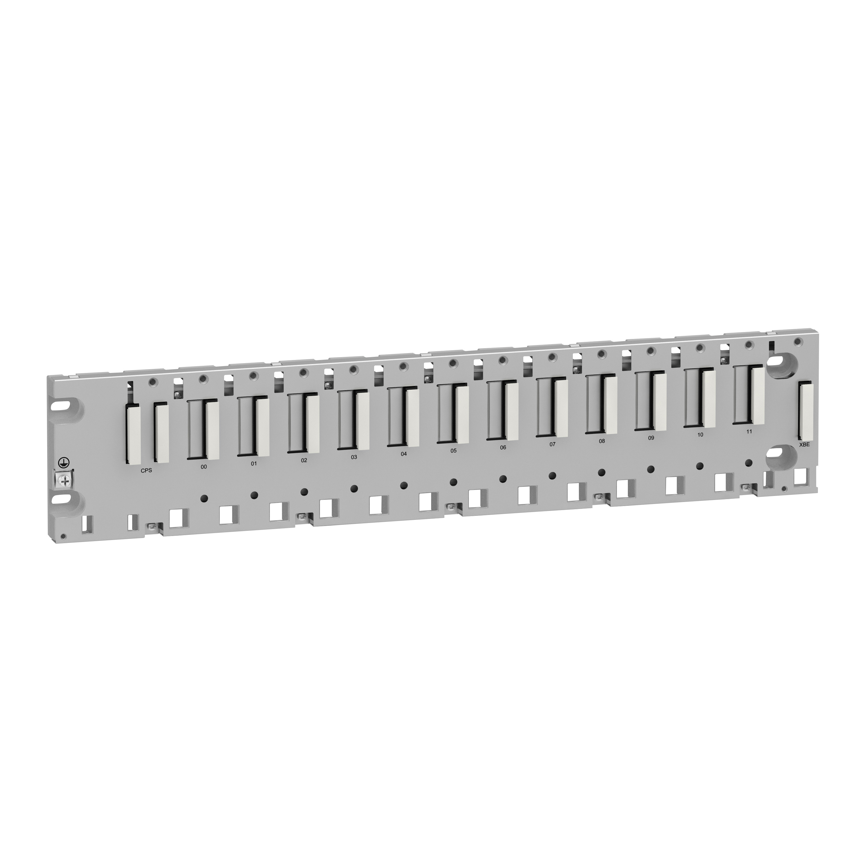 Backplane, Modicon X80, 12 slots, panel, mounting plate mounted