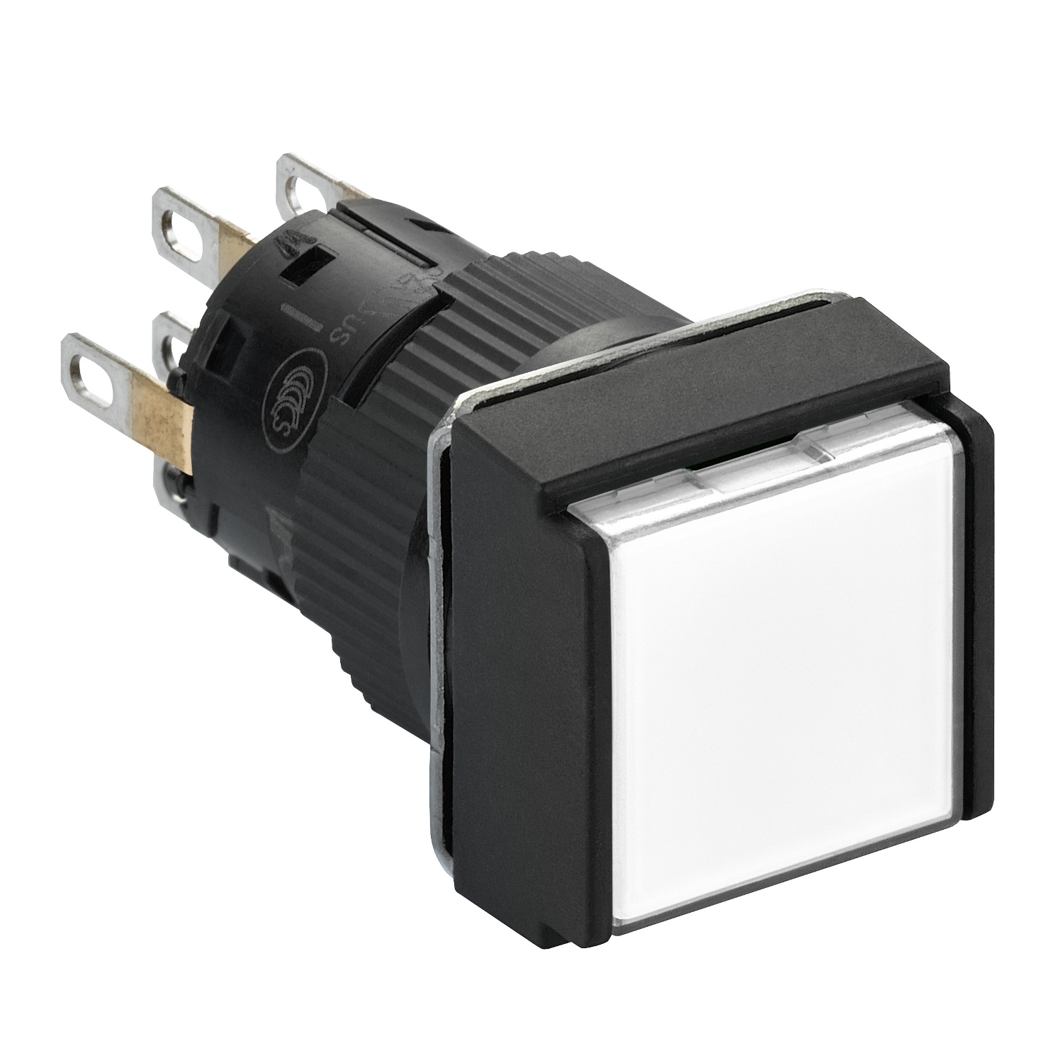 PULSANTE LUMINOSO BIANCO LED 24V 2 NC/NO