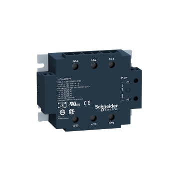 Zelio Relay Solid State Panel, Input 90-140VAC, Output 48-530VAC, 25A