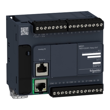 Modicon M221, Logic Controller, 24 IO Relay Ethernet