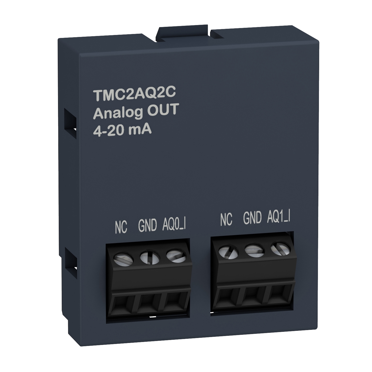 Analogue output cartridge, Modicon M221, 2 analog current outputs, I/O extension