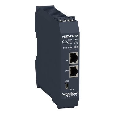 Preventa XPS MCM biztonsági vezérlő, kommunikációs modul, EtherCAT, 2xRJ45, csavaros