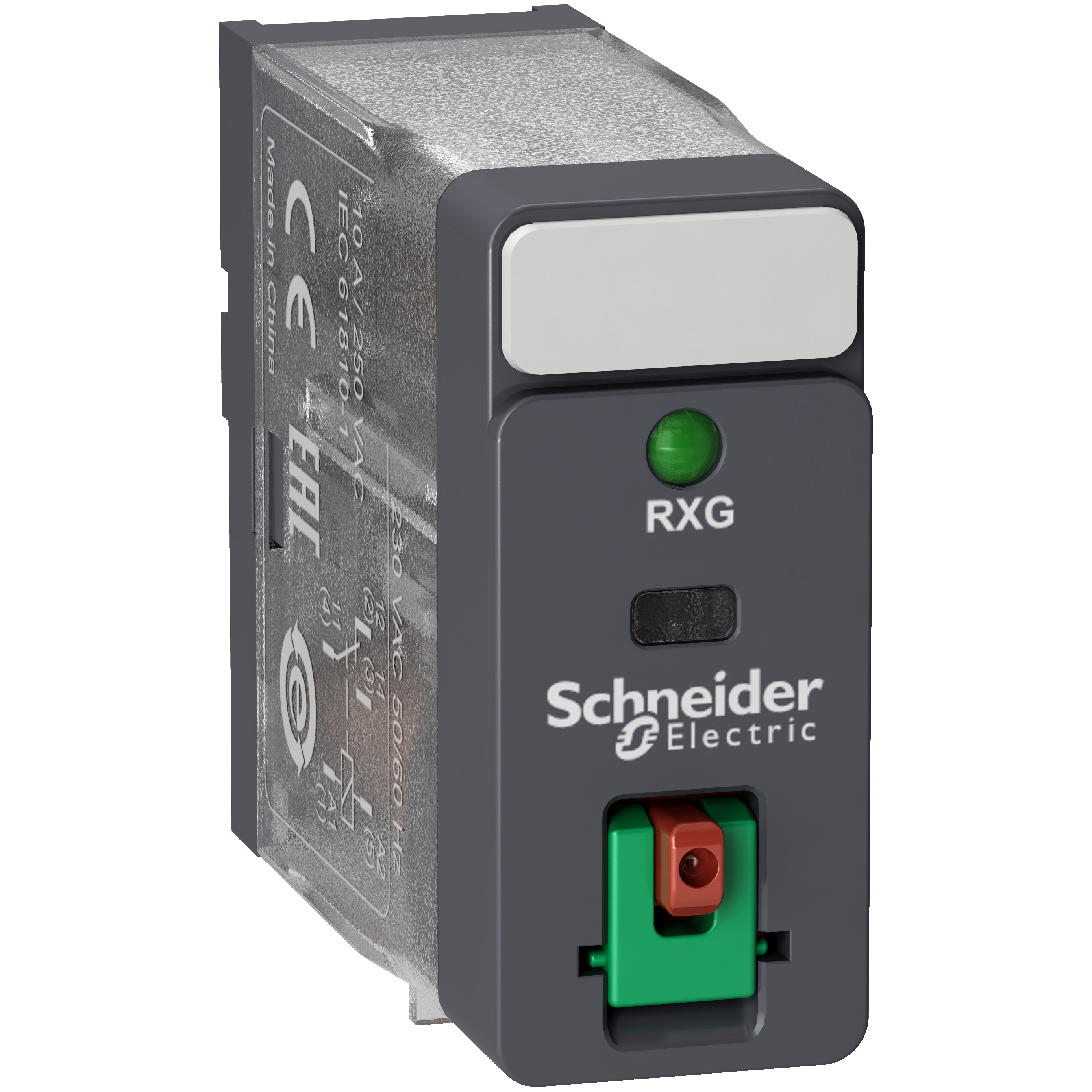 interface plug in relay, Harmony Electromechanical Relays, 10A, 1CO, with LED, lockable test but to n, 230V AC
