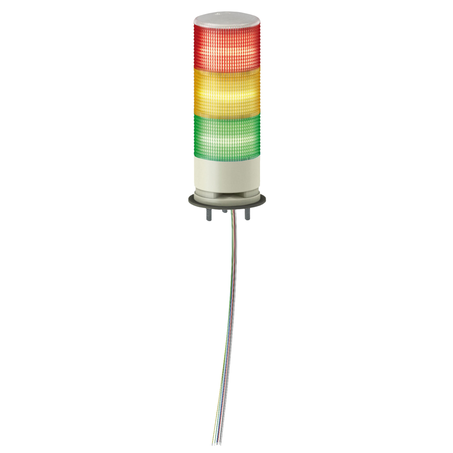 Monolithic tower lights, Harmony XVG, 60mm, red orange green, steady light, base mounting, IP53, 24V AC/DC