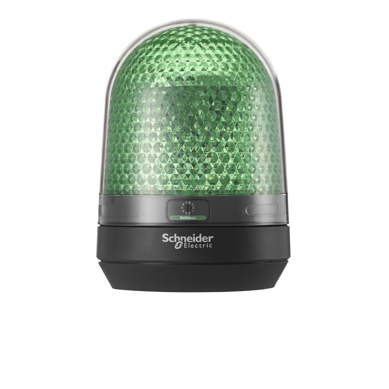 Illuminated beacon without buzzer, Harmony XVR, green, 100mm, integral LED, 100...230V AC